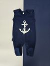 Sleeveless footie NAUTICAL